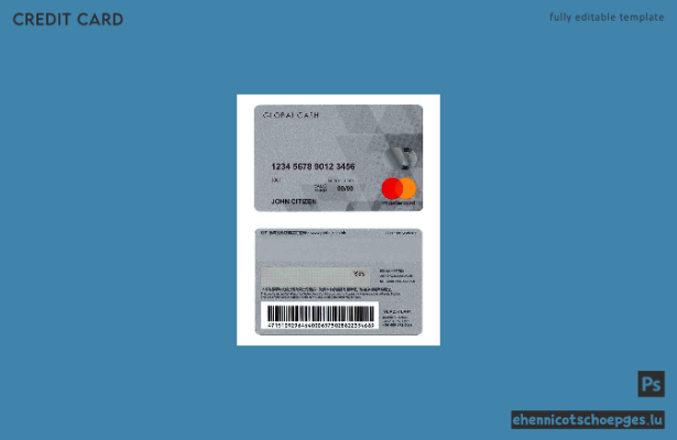 Beispielvorschau der Hong Kong Global Cash Mastercard